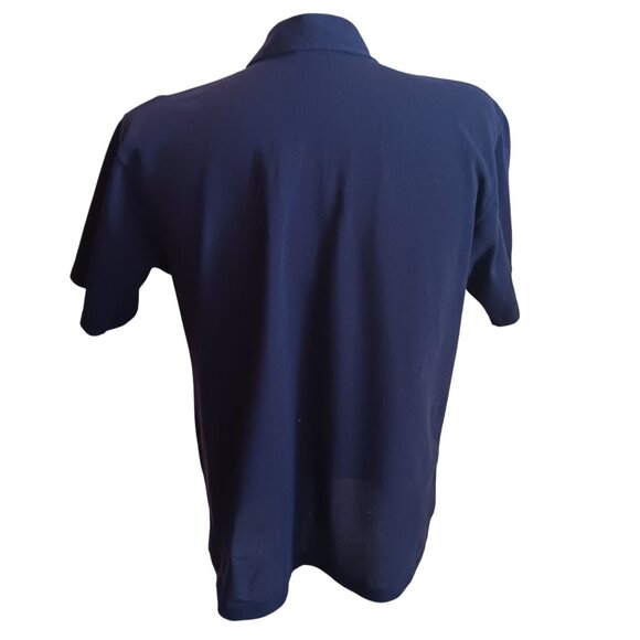Men's Large Vintage 1980's Polo Shirt Pocket Thick Knit Golfer Pro Single Stitch - Picture 6 of 7